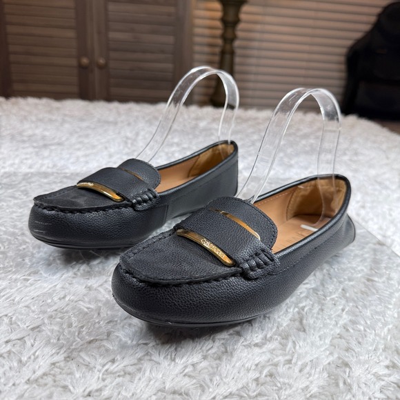 Calvin Klein Shoes - Calvin Klein Black Loafers Women's 7 Leonie Slip On Dress Shoes Casual Preppy